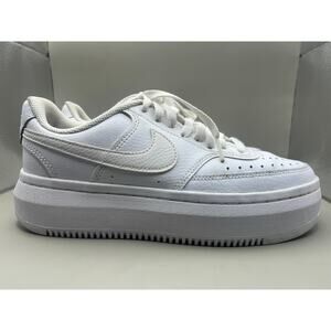 Nike Court Vision Alta Platform Triple White Women’s Size 8